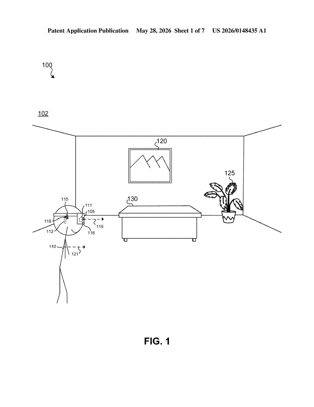 Apple Patent: Fixing Occluded Faces in VR Avatars — figure from US 2026/0148435 A1