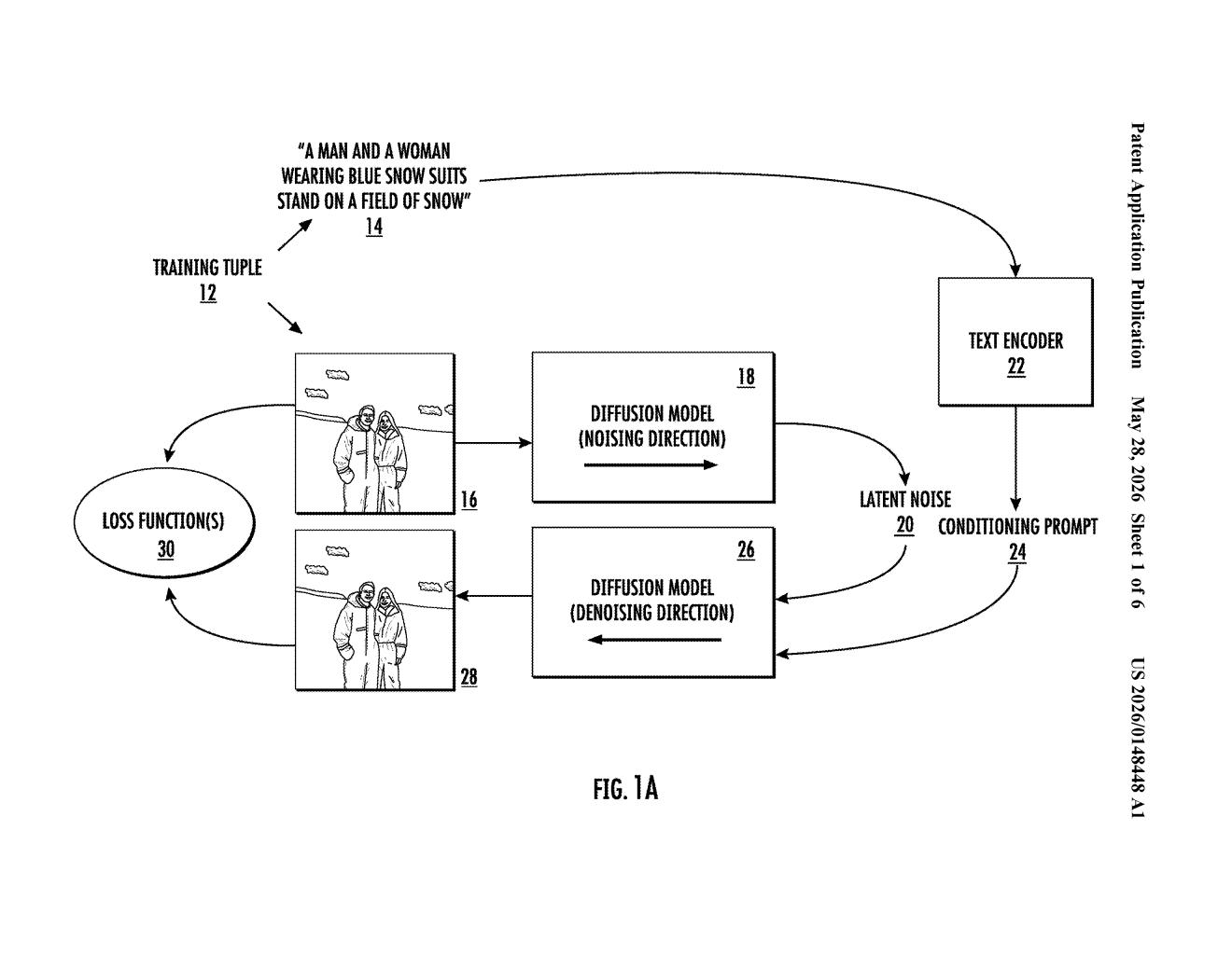 Google's UniTune Patent: Text-Driven Image Editing Explained — figure from US 2026/0148448 A1