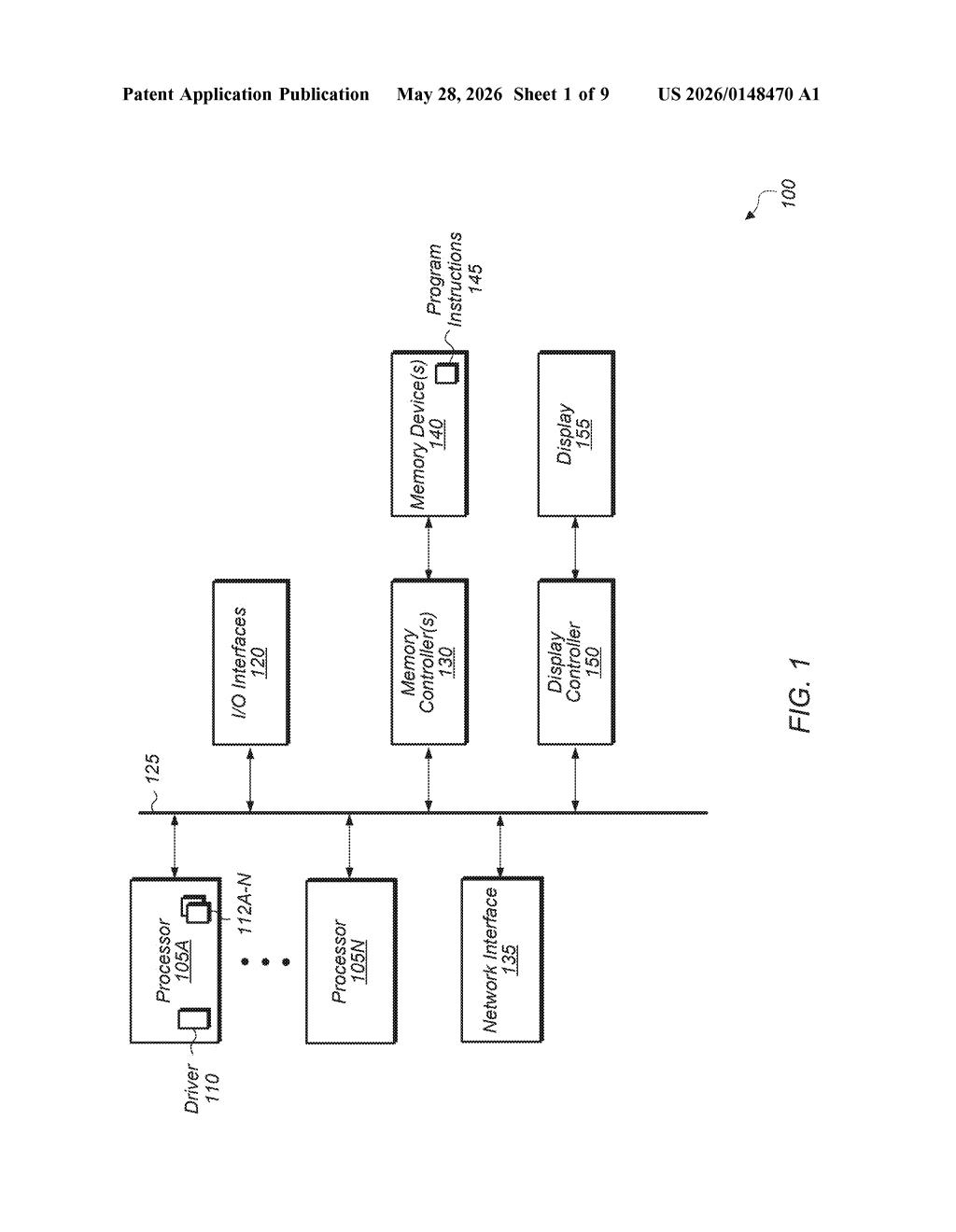 AMD Patent: Runtime Shader Scheduling Policy Updates — figure from US 2026/0148470 A1