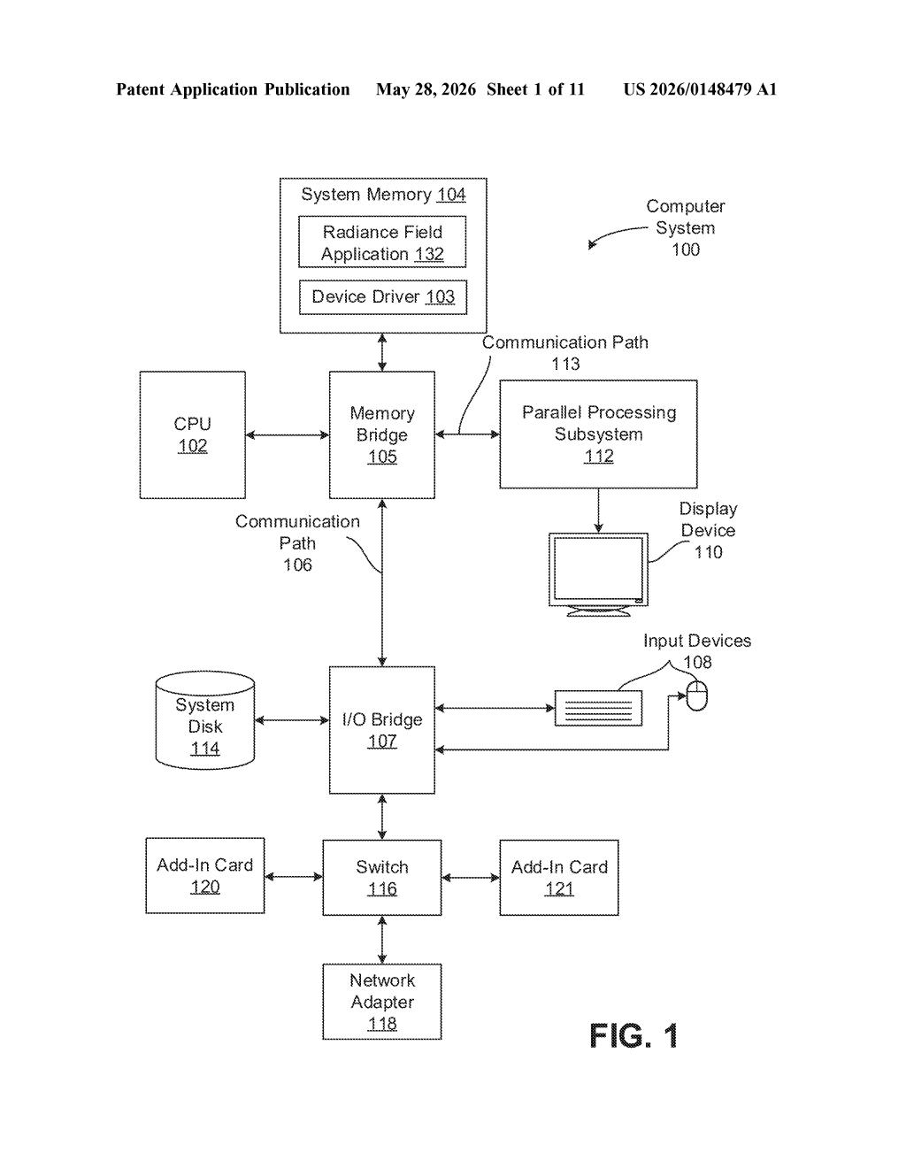 Nvidia Patent: Real-Time Voxel Radiance Field Rendering — figure from US 2026/0148479 A1