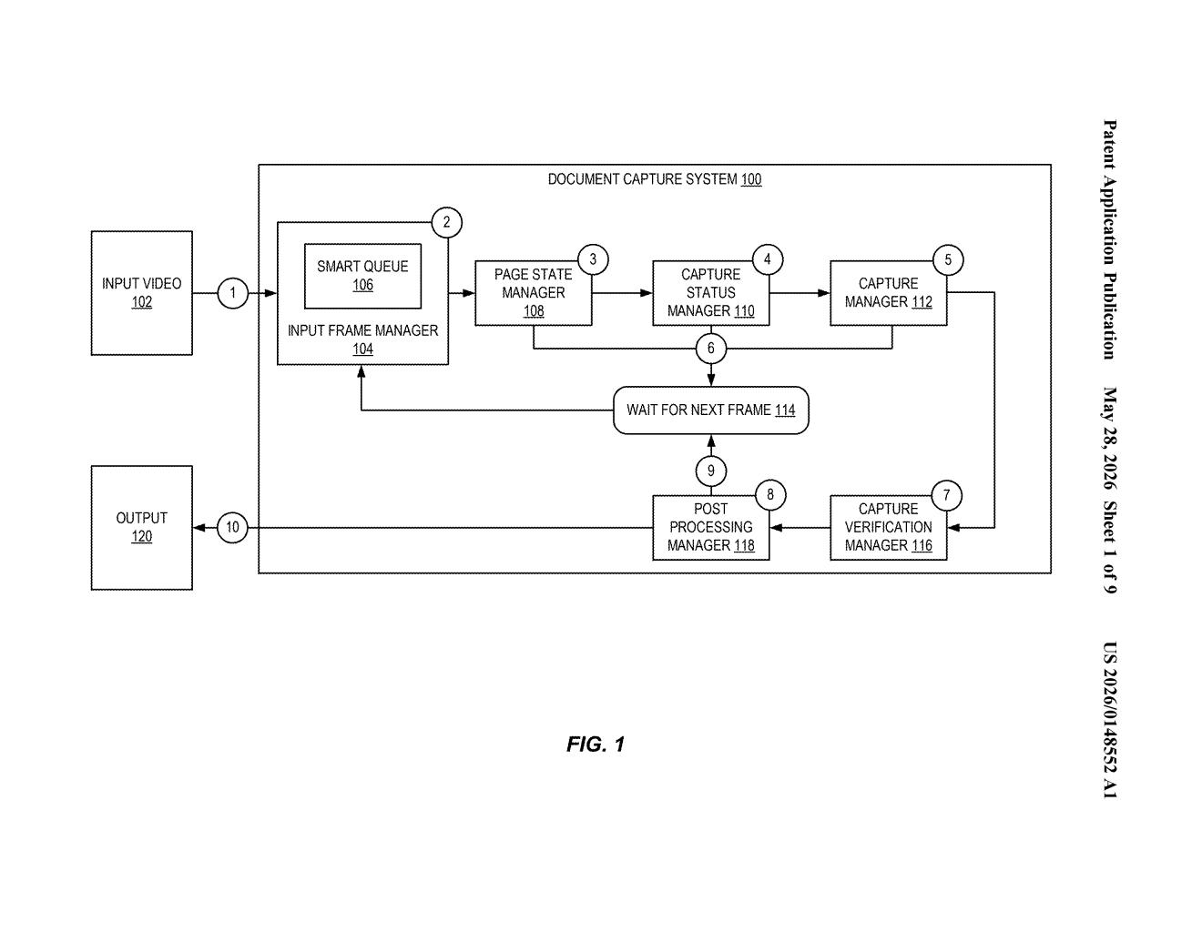 Adobe Patent: Real-Time Automated Document Scanning — figure from US 2026/0148552 A1