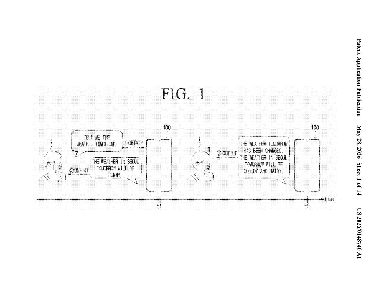Samsung Patent: AI Voice Assistant Self-Correction System — figure from US 2026/0148740 A1