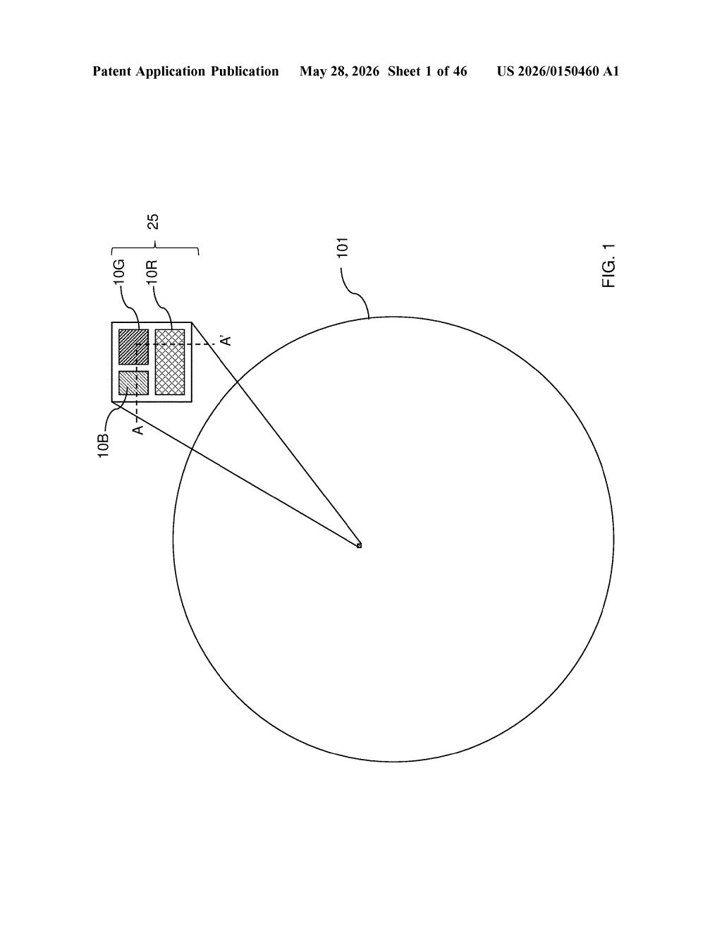 Samsung Patent: Multicolor Micro LED Display Fabrication — figure from US 2026/0150460 A1