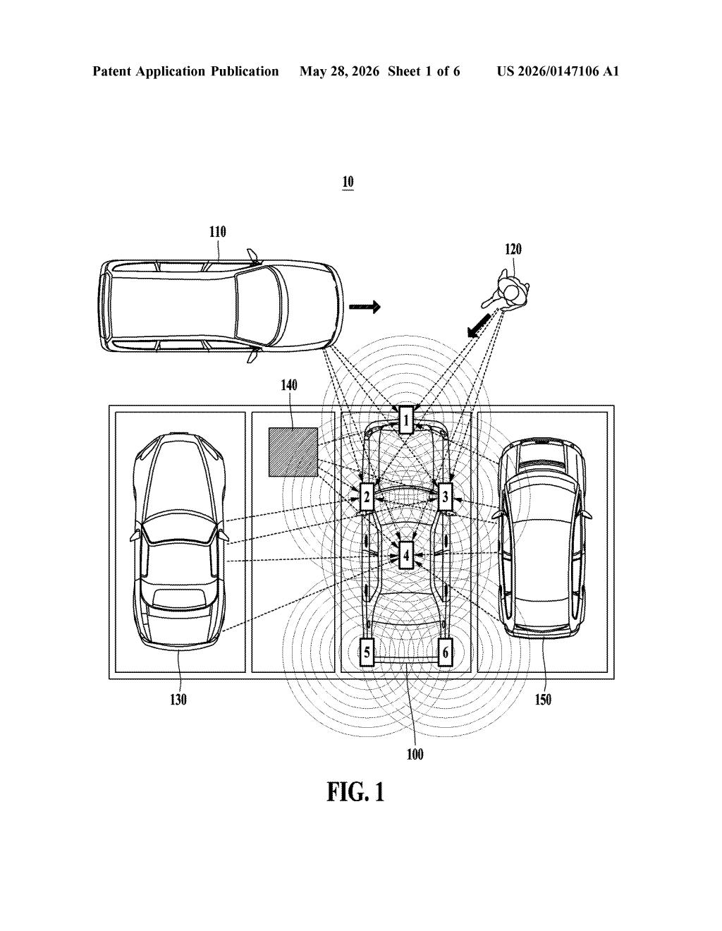 Samsung Patent: UWB-Triggered Vehicle Camera System — figure from US 2026/0147106 A1