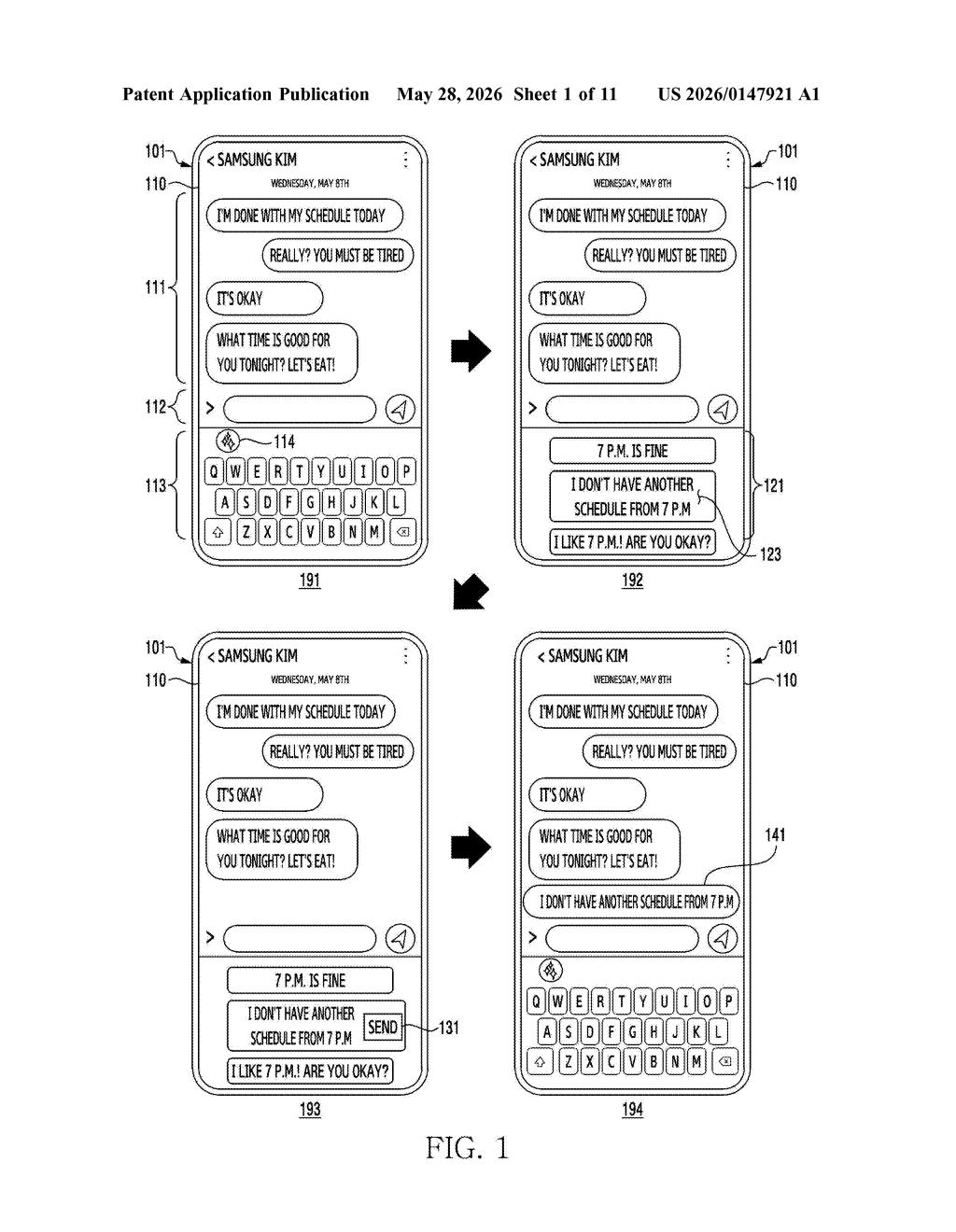 Samsung Patent: On-Device AI That Hides Your Private Data From Itself — figure from US 2026/0147921 A1