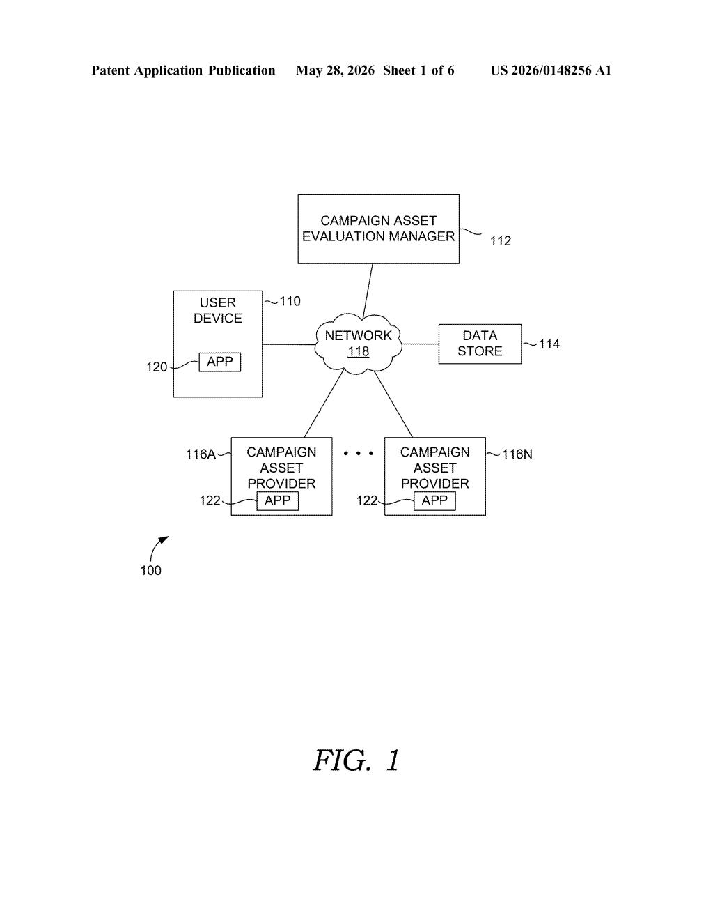 Adobe Patent: AI Persona-Based Audience Insights Tool — figure from US 2026/0148256 A1