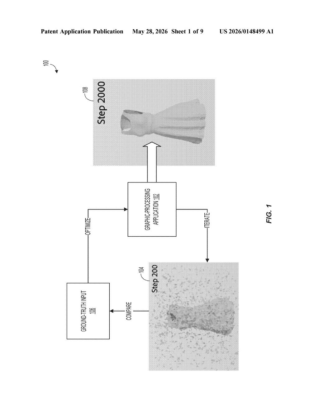 Adobe Patent: Differentiable Mesh Representation Explained — figure from US 2026/0148499 A1
