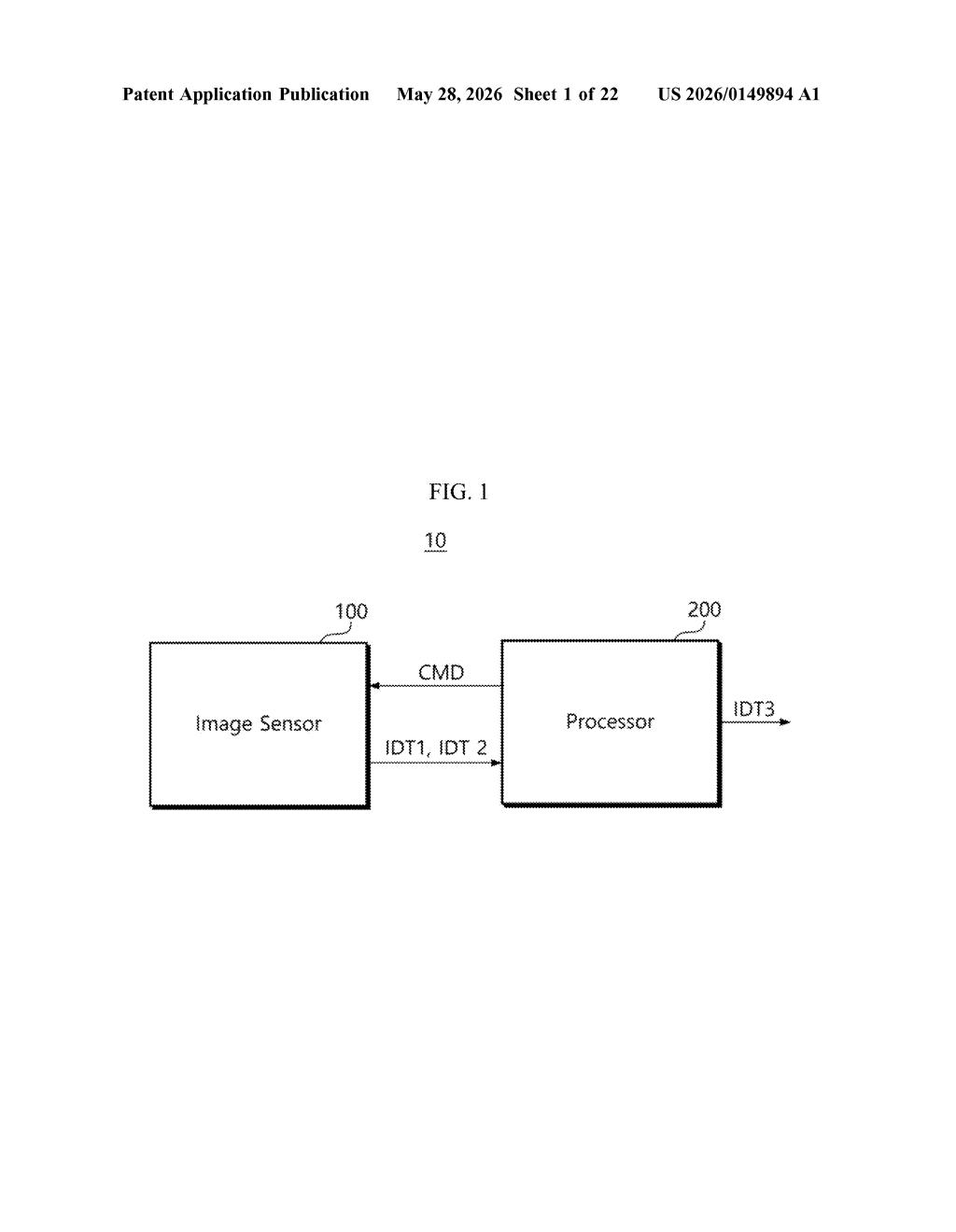 Samsung Patent: Hybrid Rolling and Global Shutter Imaging — figure from US 2026/0149894 A1
