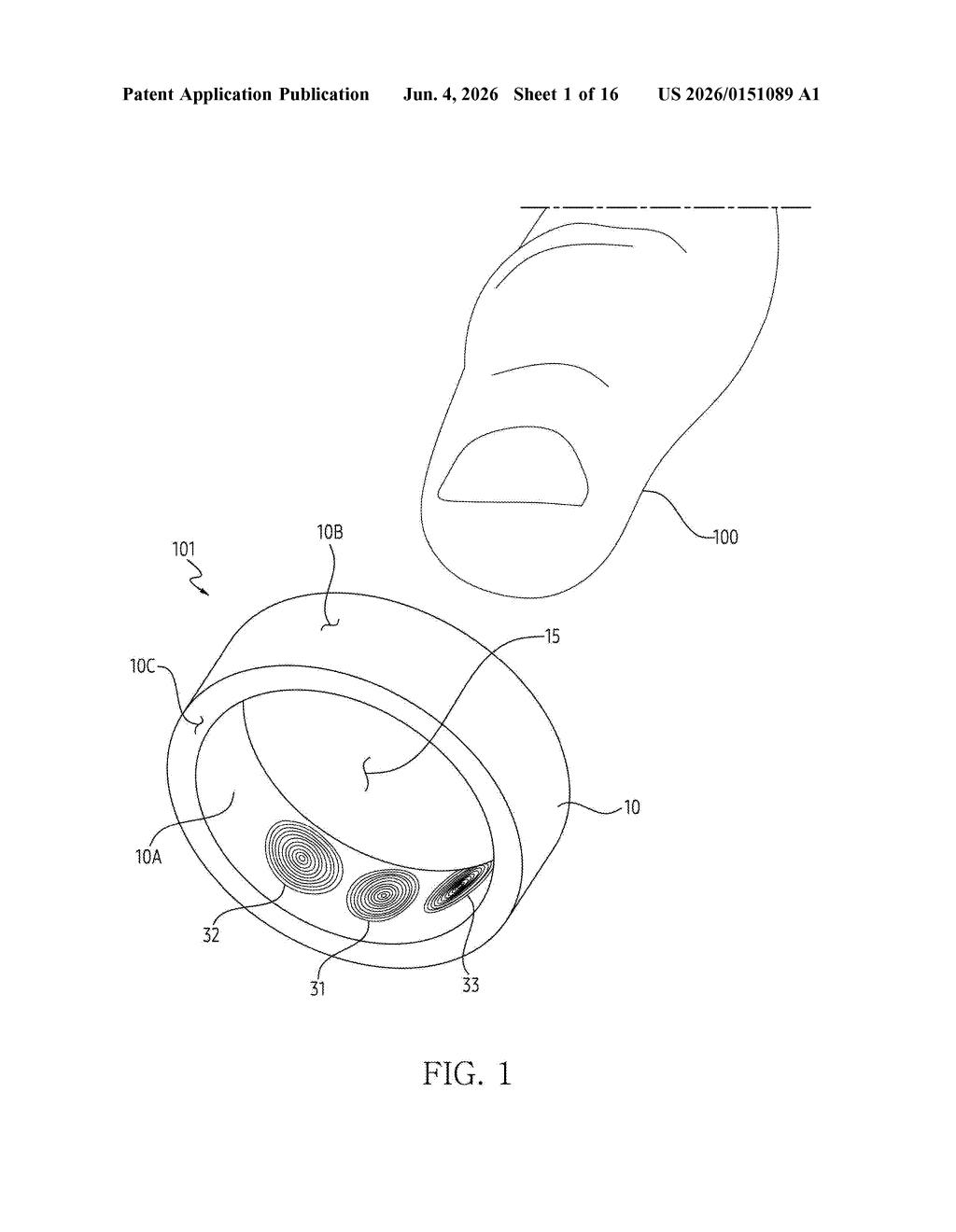Samsung Patent: Wearable Wearing State Detection via Temperature — figure from US 2026/0151089 A1