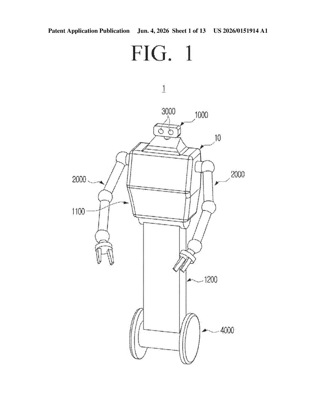 Samsung Patent: Robot That Repositions Its Own Sensor — figure from US 2026/0151914 A1
