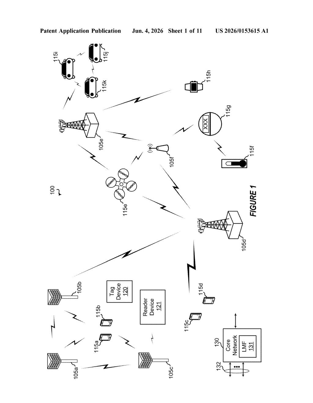 Qualcomm Patent: Backscatter Tag Positioning System — figure from US 2026/0153615 A1