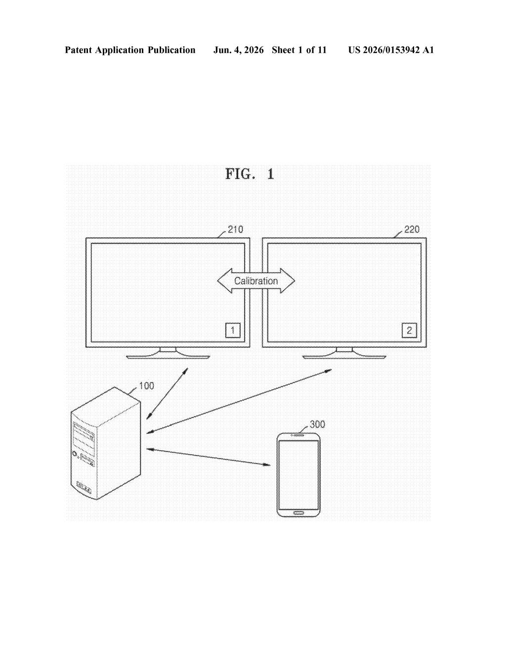 Samsung Patent: Auto-Calibrating Colors Across Multiple Monitors — figure from US 2026/0153942 A1