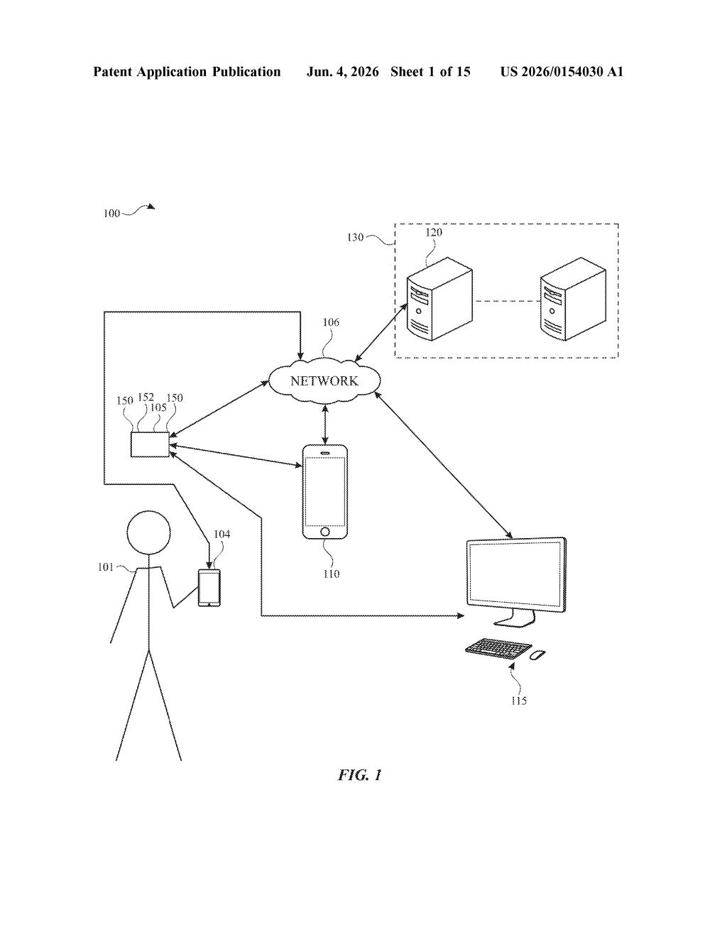 Apple Patent: Sharing AR/Spatial Content to Flat Screens — figure from US 2026/0154030 A1