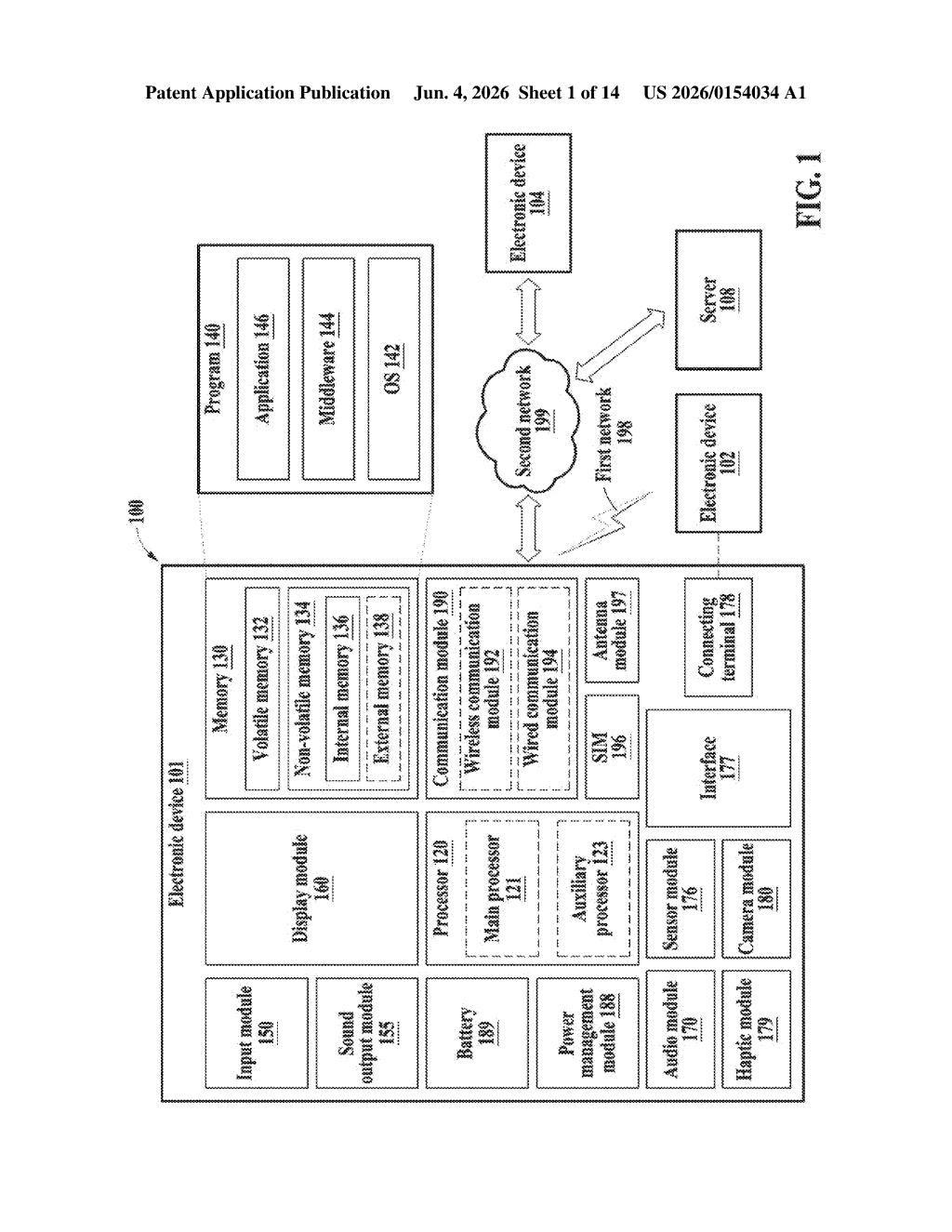 Samsung Patent: AI Assistant That Responds Mid-Sentence — figure from US 2026/0154034 A1