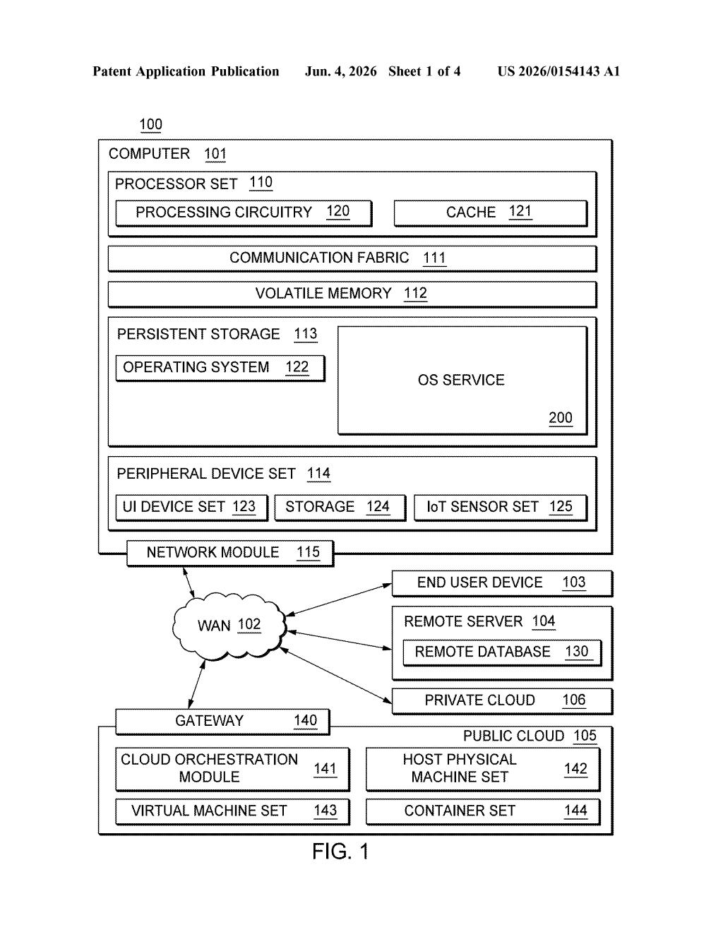 IBM Patent: OS Storage Exception Handling Explained — figure from US 2026/0154143 A1