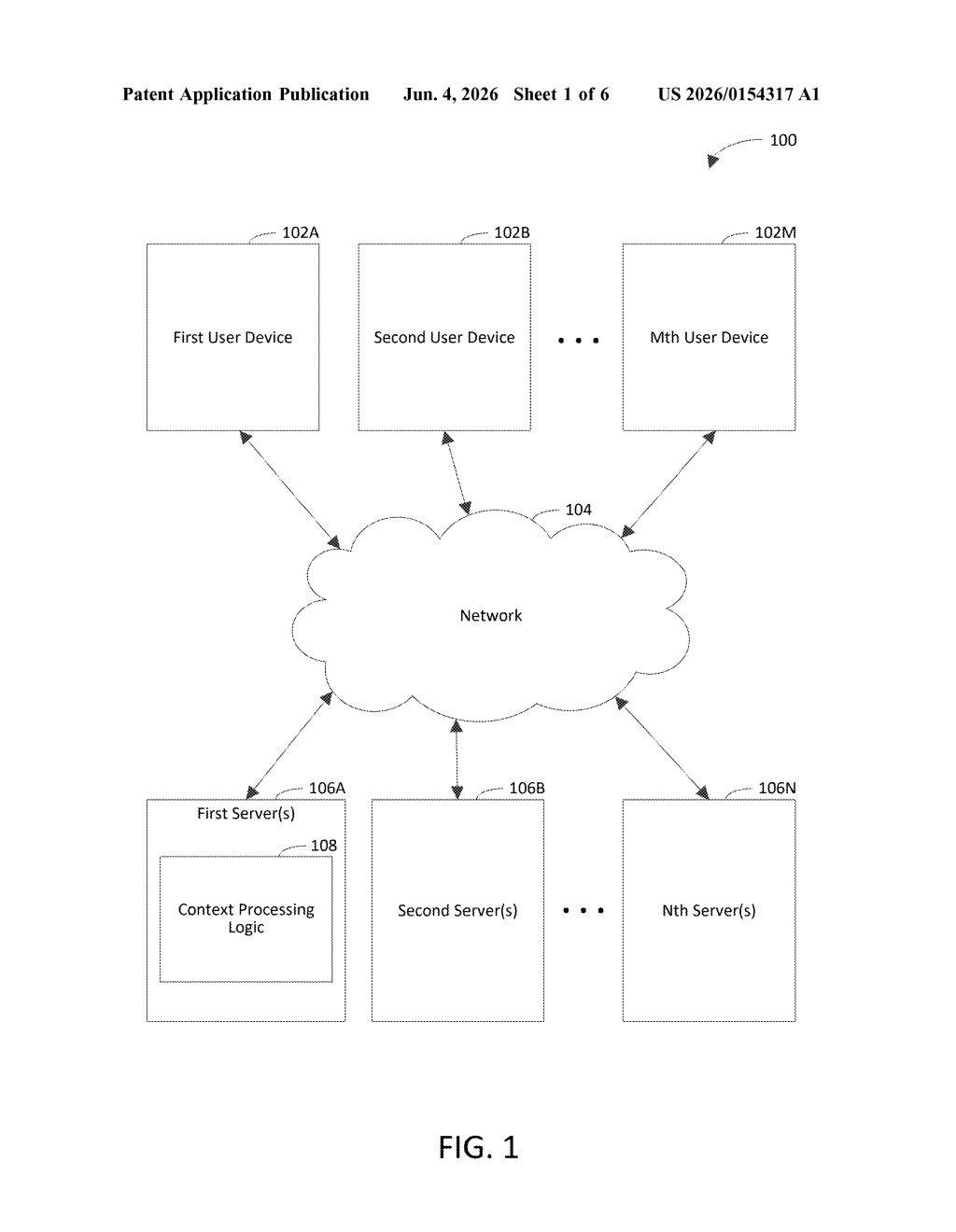 Microsoft Patent: AI Prompt Context Control Explained — figure from US 2026/0154317 A1