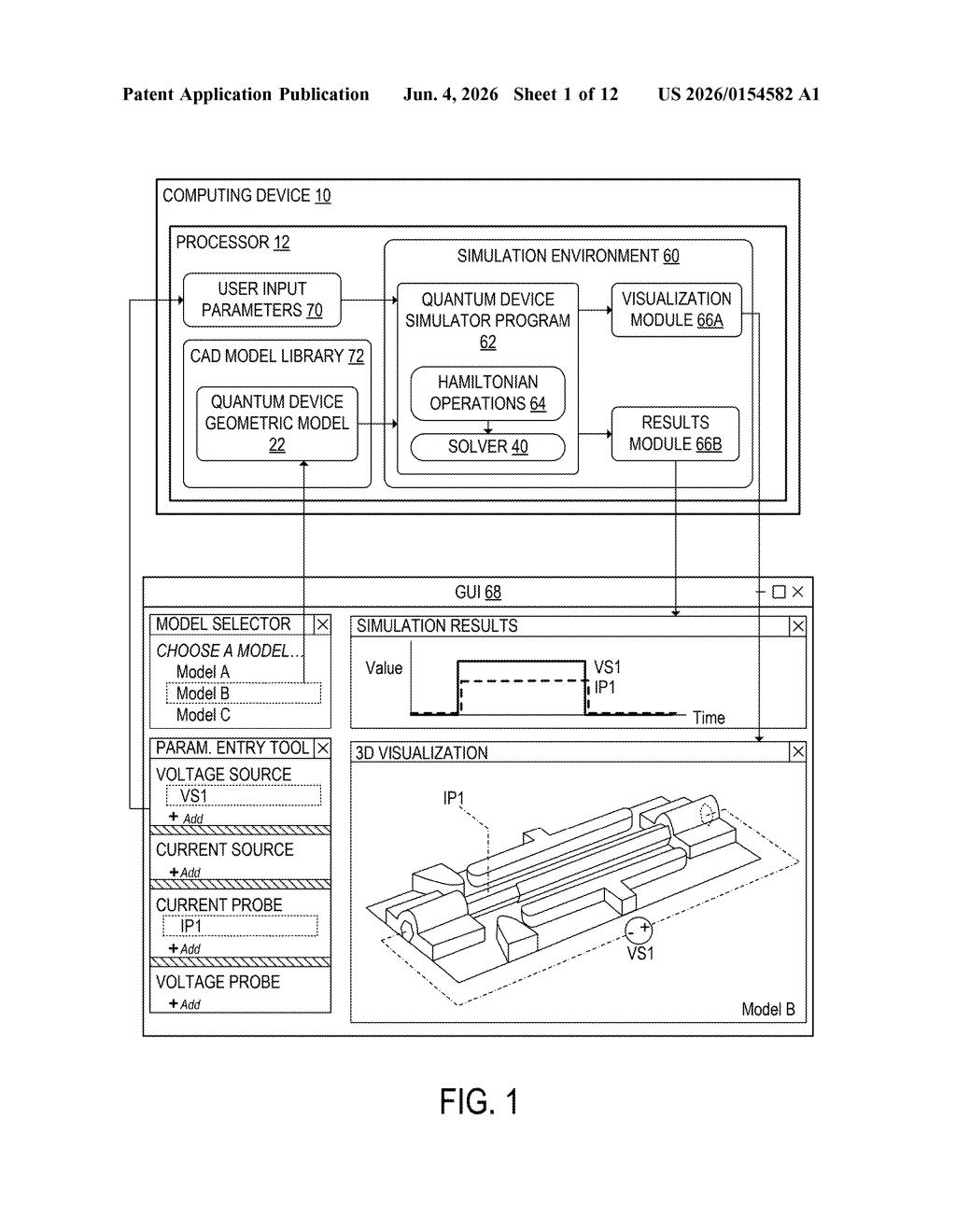 Microsoft Patent: Quantum Device Simulation via Natural-Orbital Basis — figure from US 2026/0154582 A1