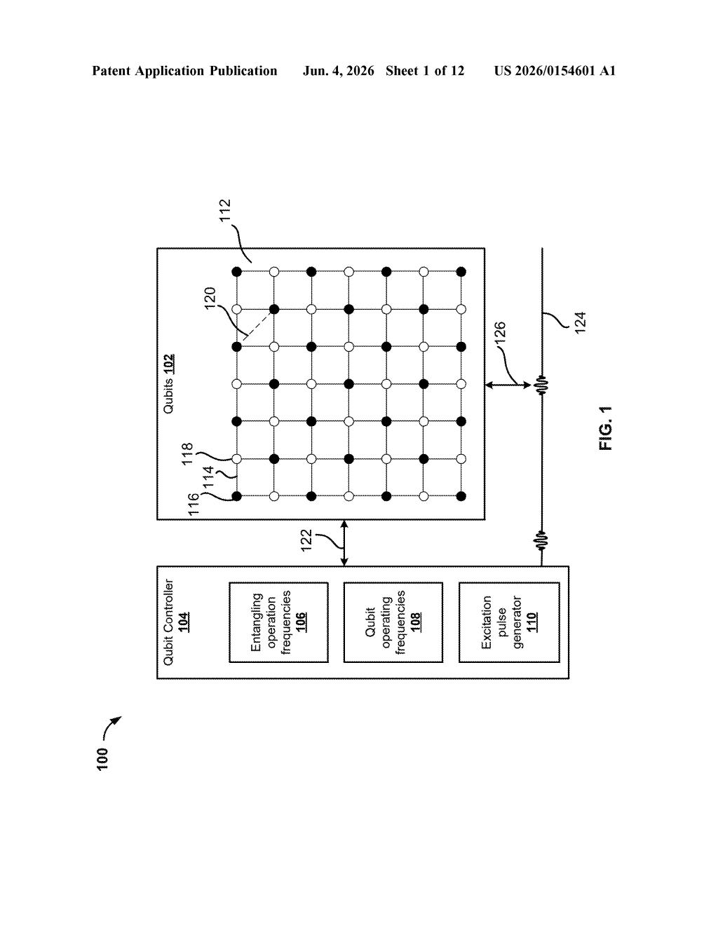 Google Patent: Reducing Qubit Crosstalk in Quantum Error Correction — figure from US 2026/0154601 A1