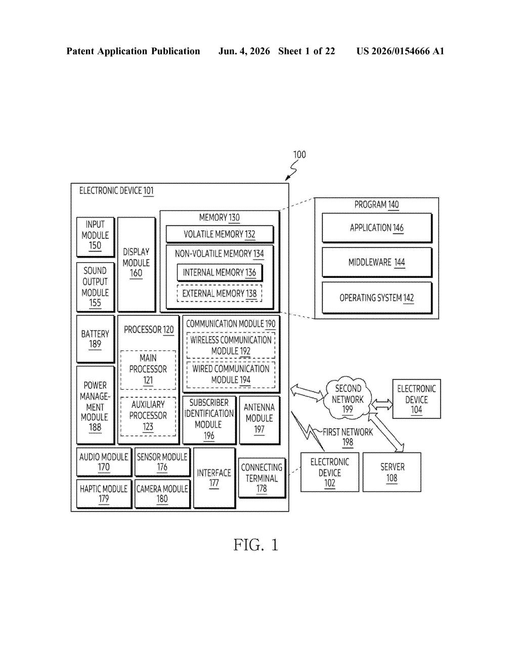Samsung Patent: Payment Info Shared to External Displays — figure from US 2026/0154666 A1