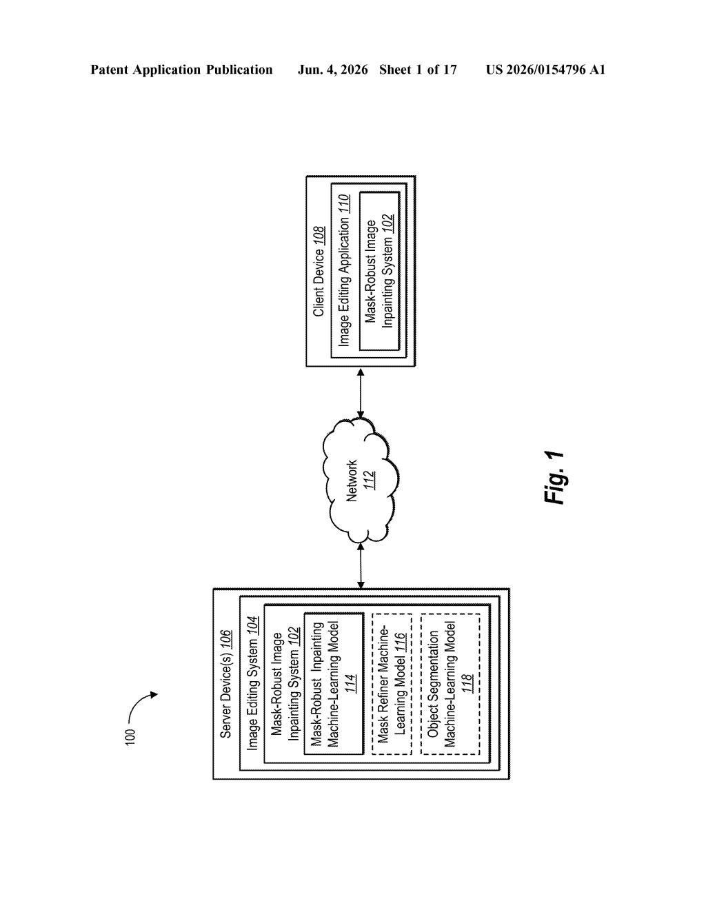Adobe Patent: Mask-Robust AI Image Inpainting Explained — figure from US 2026/0154796 A1
