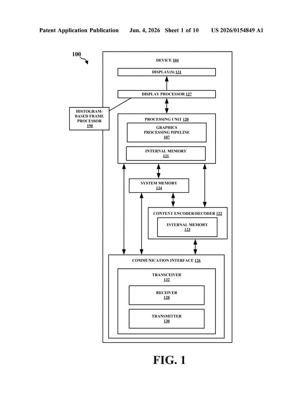 Qualcomm Patent: Histogram-Based Frame Dropping for Displays — figure from US 2026/0154849 A1