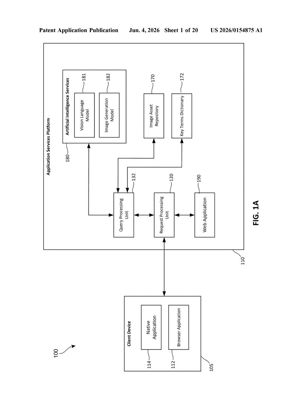 Microsoft Patent: AI Image Generation With Asset Caching — figure from US 2026/0154875 A1