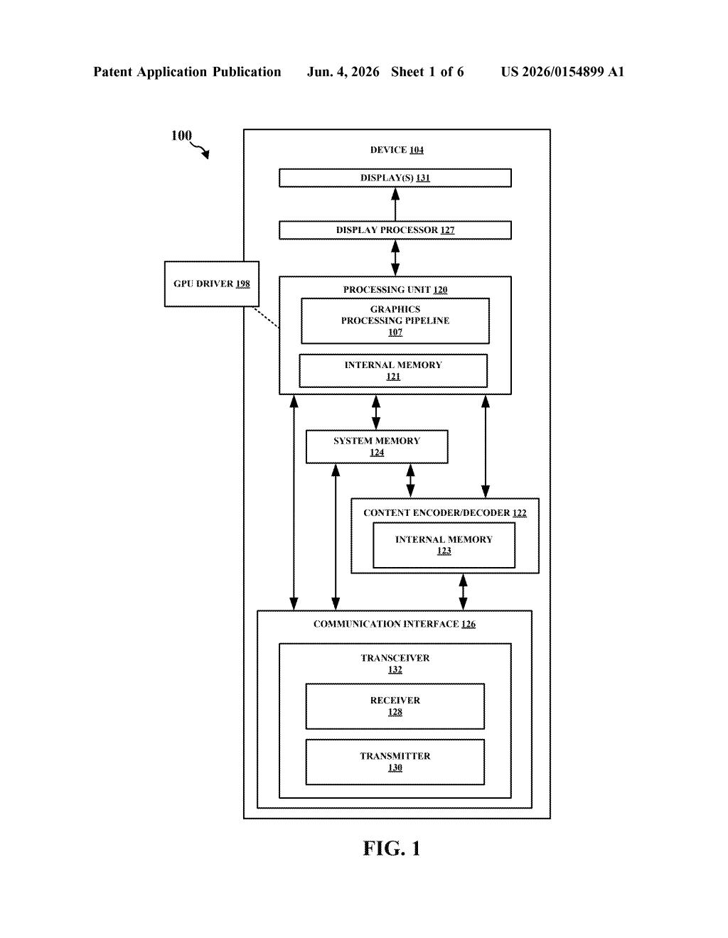 Qualcomm Patent: Variable Rate Shading for Mobile Games — figure from US 2026/0154899 A1