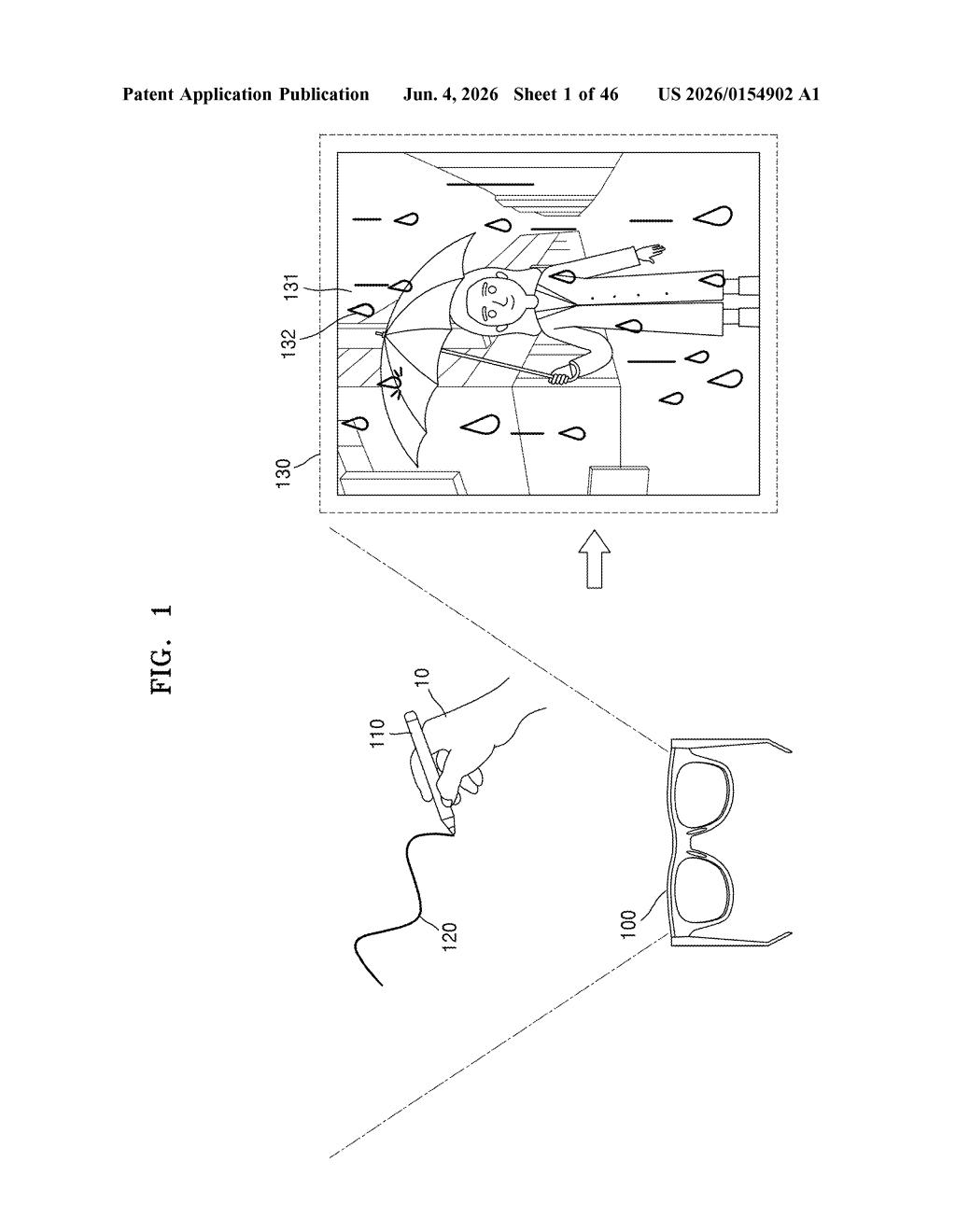 Samsung Patent: Real Objects as AR Input Tools Explained — figure from US 2026/0154902 A1