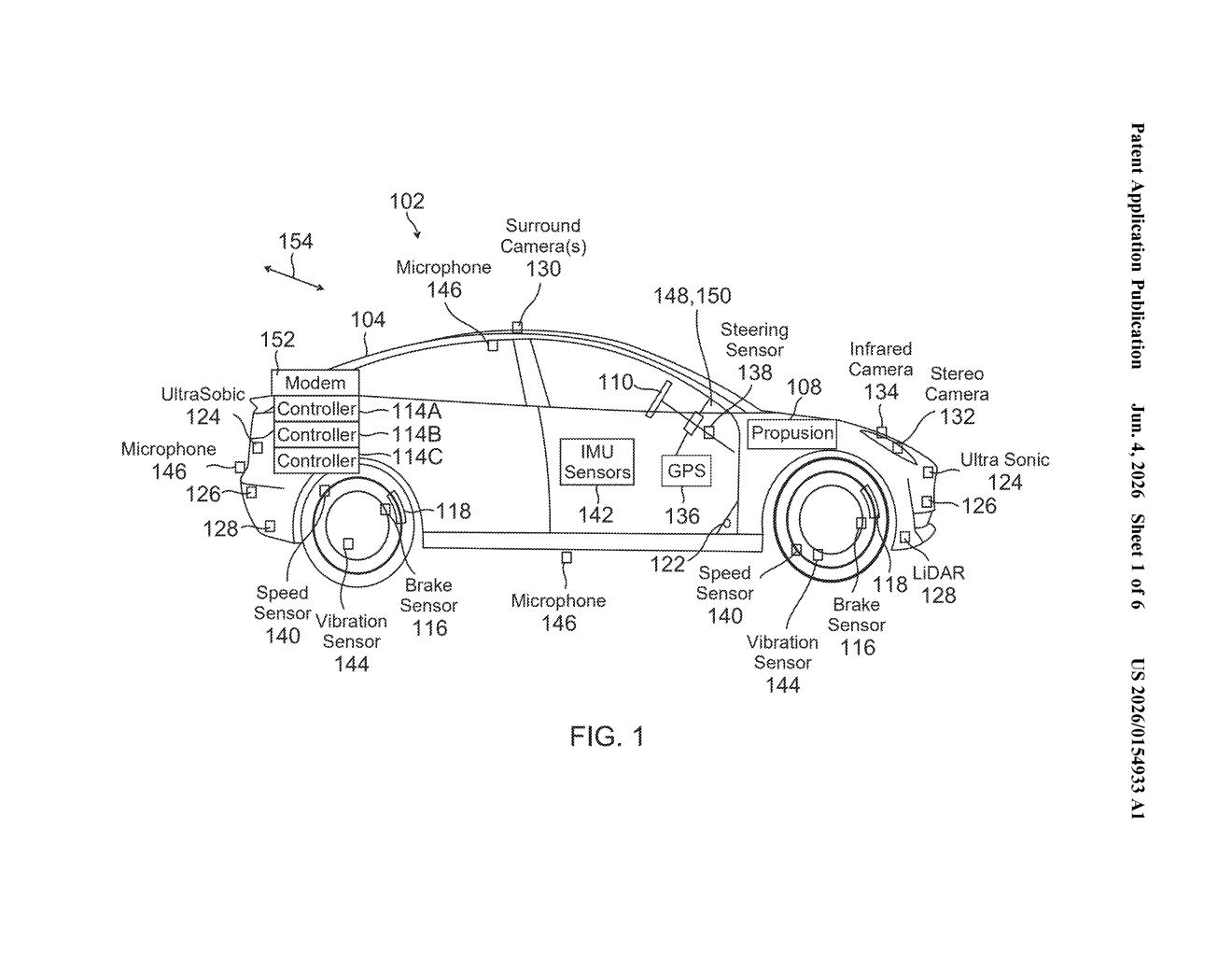 Qualcomm Patent: Saliency-Driven Object Detection for Cars — figure from US 2026/0154933 A1