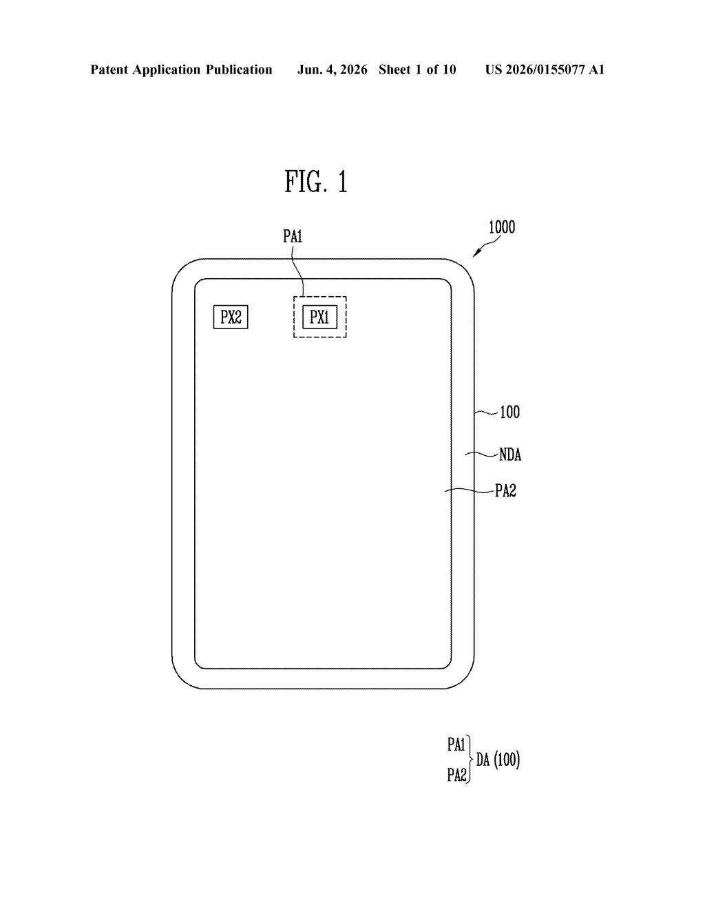 Samsung Display Patent: Driving Voltage Tuning for Dual-Density Screens — figure from US 2026/0155077 A1