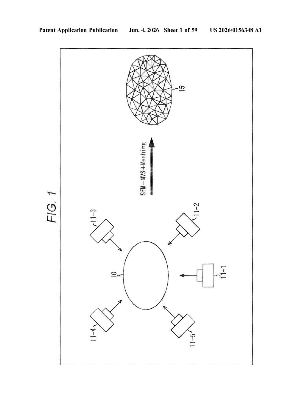 Sony Patent: AI-Guided Camera Settings for 3D Object Scanning — figure from US 2026/0156348 A1