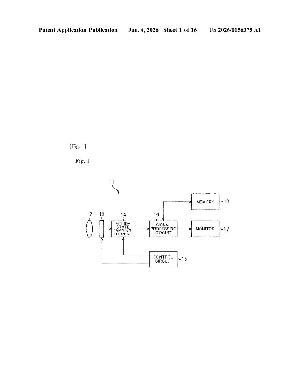 Sony Patent: Dual-Pixel Camera Sensor for Car Vision Systems — figure from US 2026/0156375 A1