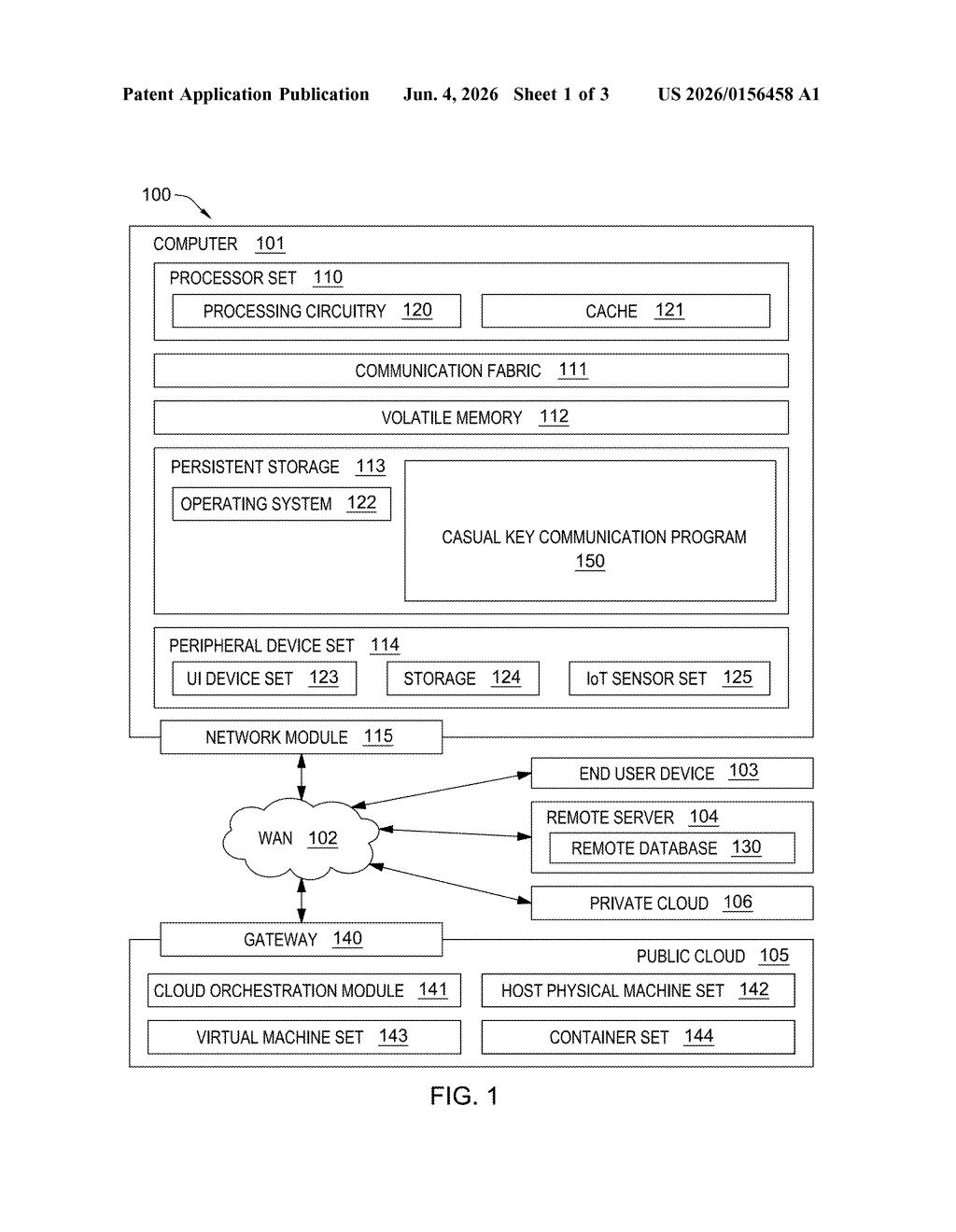IBM Patent: Casual Key Mobile Edge Encryption Explained — figure from US 2026/0156458 A1