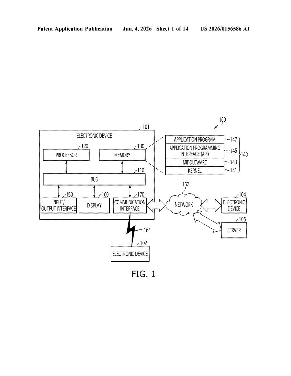 Samsung Patent: SAR-Based Transmission Power Control — figure from US 2026/0156586 A1