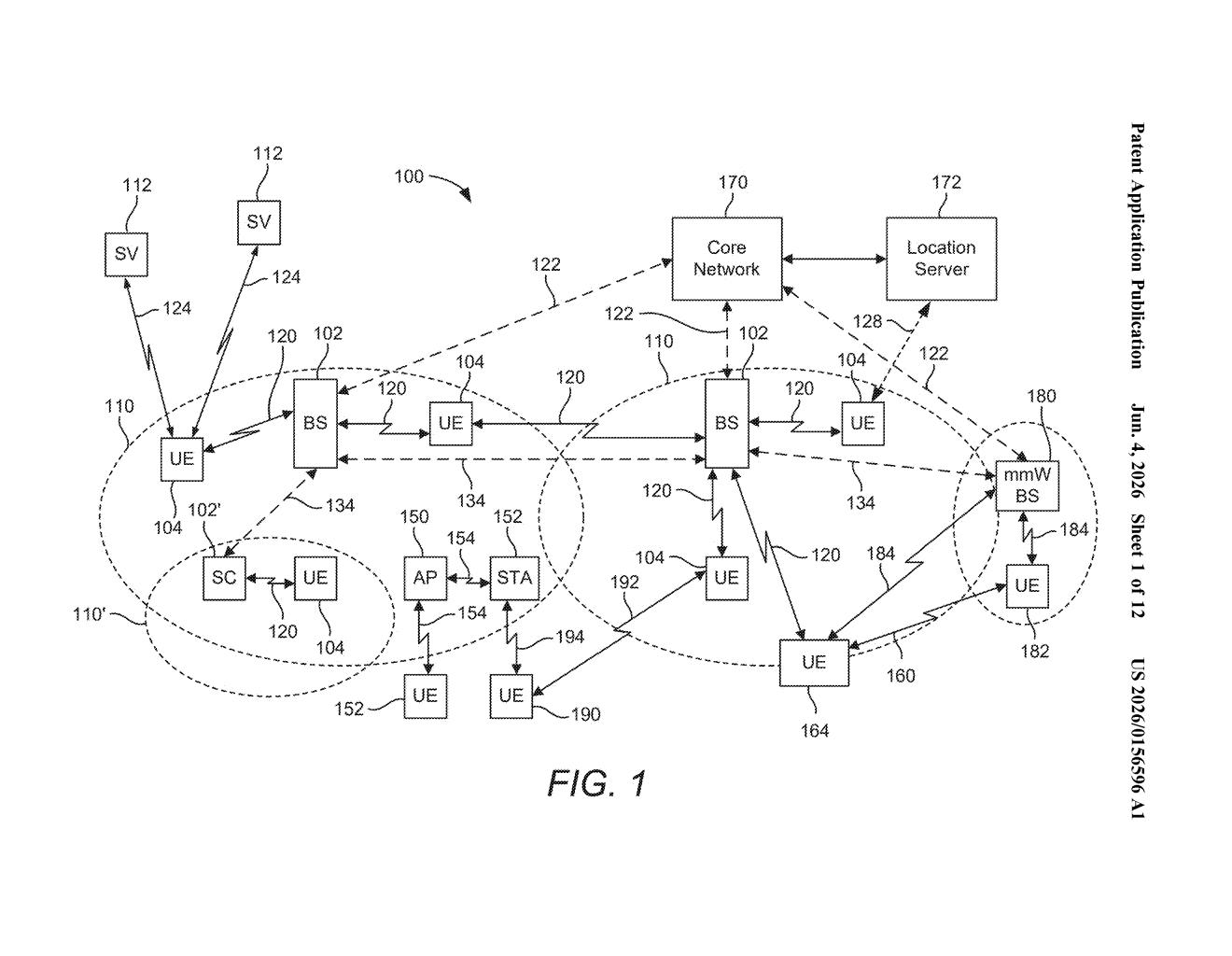 Qualcomm Patent: CV2X Vehicle Positioning via RSU Signals — figure from US 2026/0156596 A1