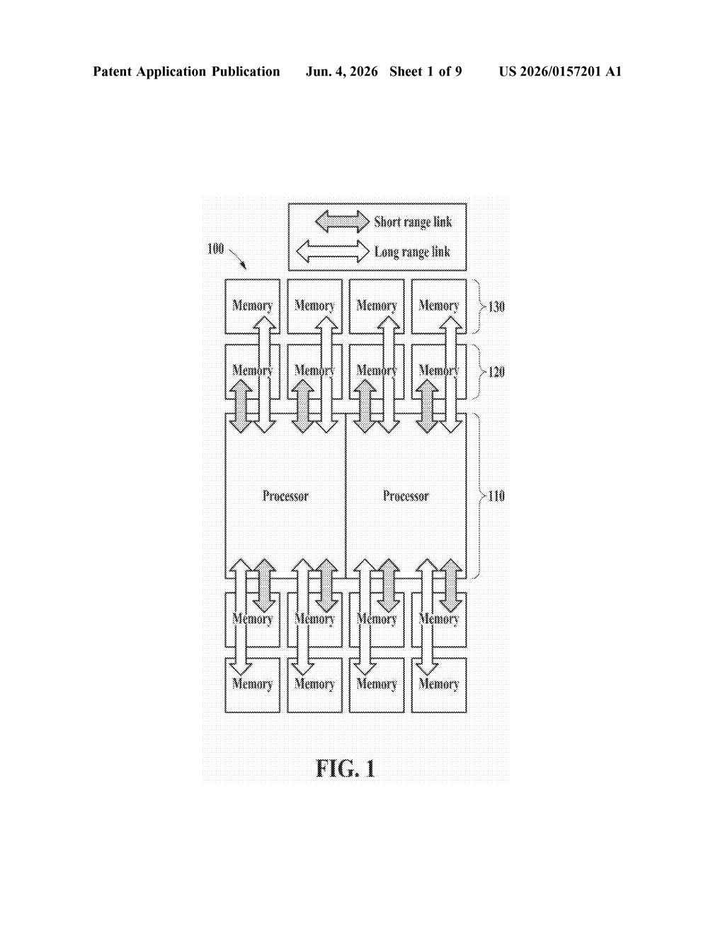 Samsung Patent: Active Interconnect Die for Memory Packages — figure from US 2026/0157201 A1