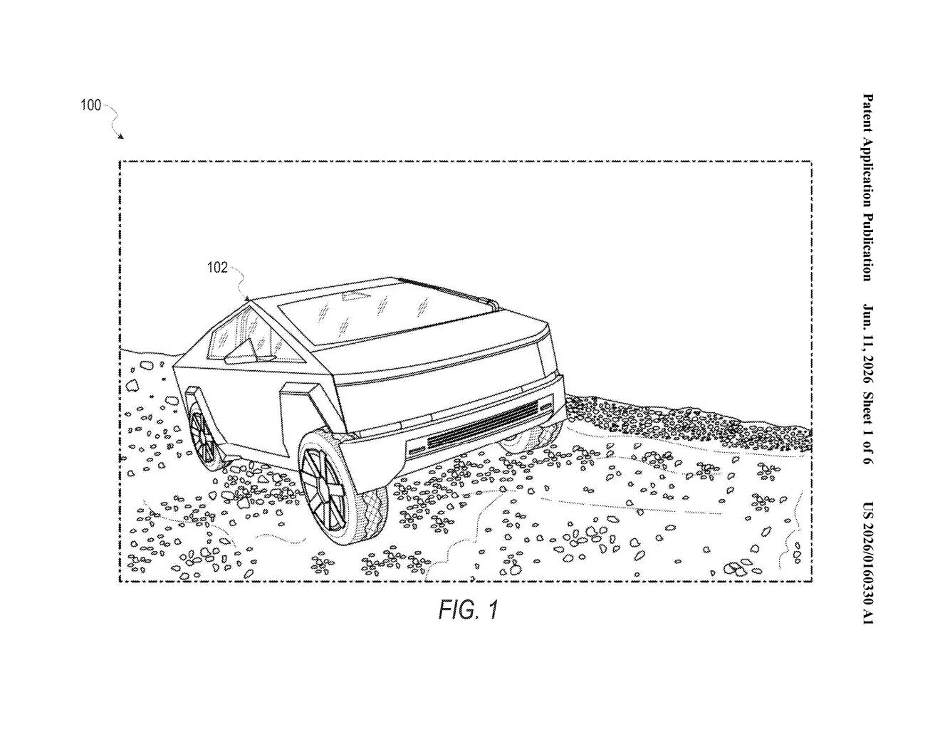 Tesla Patent: Real-Time Torque Visualization for Off-Road Driving — figure from US 2026/0160330 A1