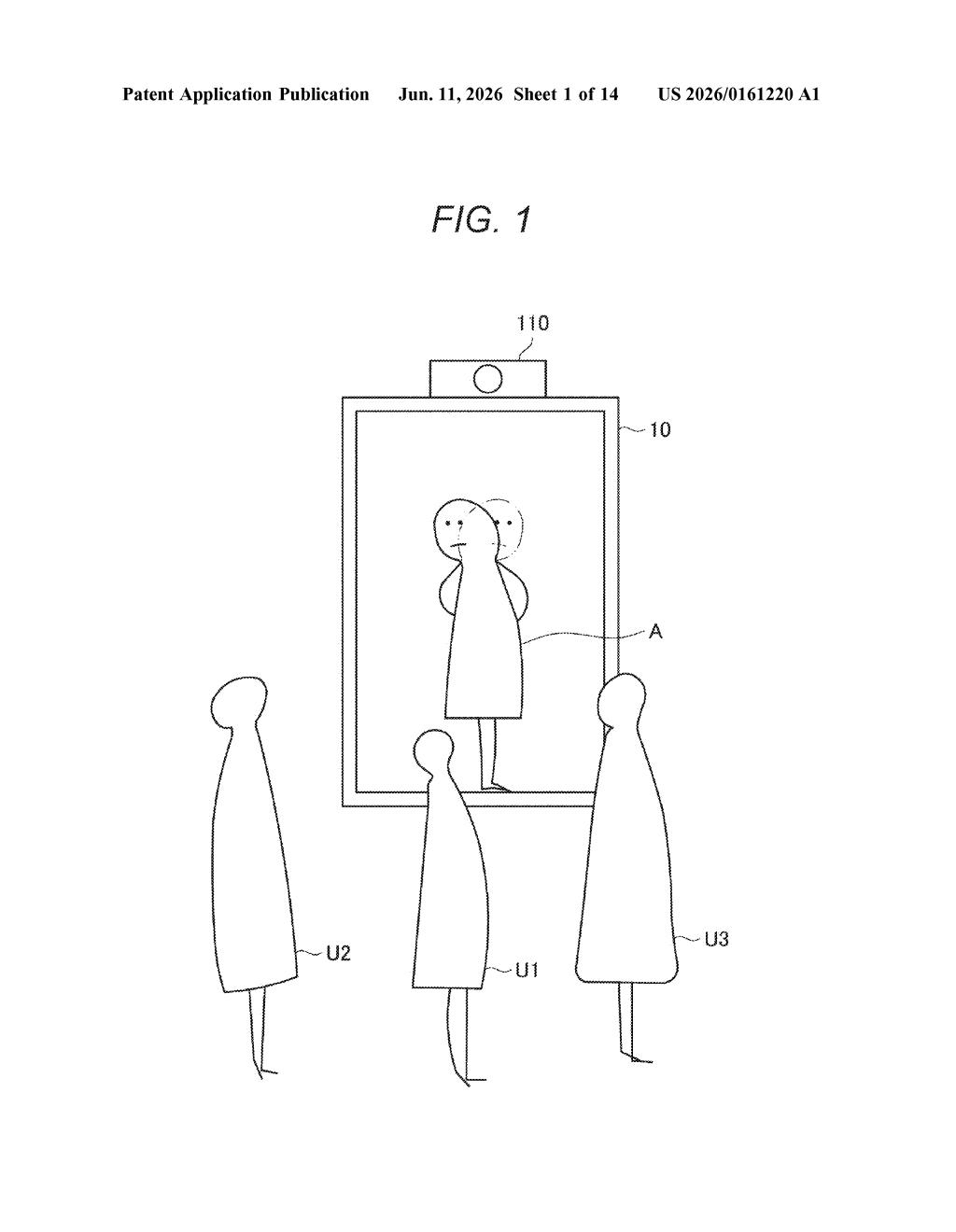 Sony Patent: Eye-Tracking That Moves Objects Based on Your Gaze — figure from US 2026/0161220 A1