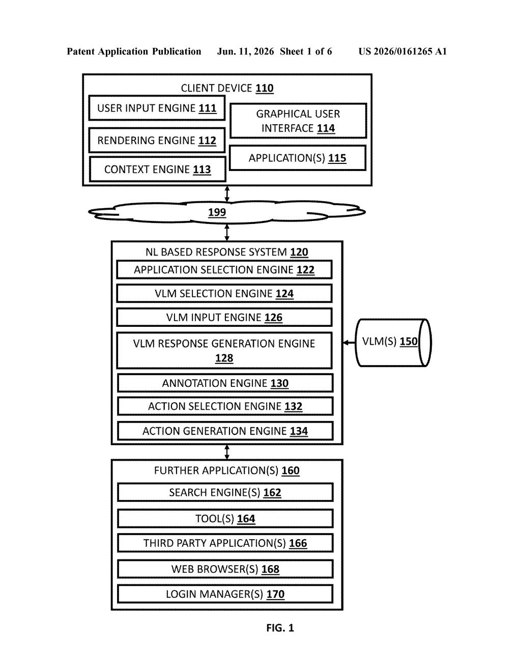 Google Patent: AI That Controls Your Screen By Looking At It — figure from US 2026/0161265 A1