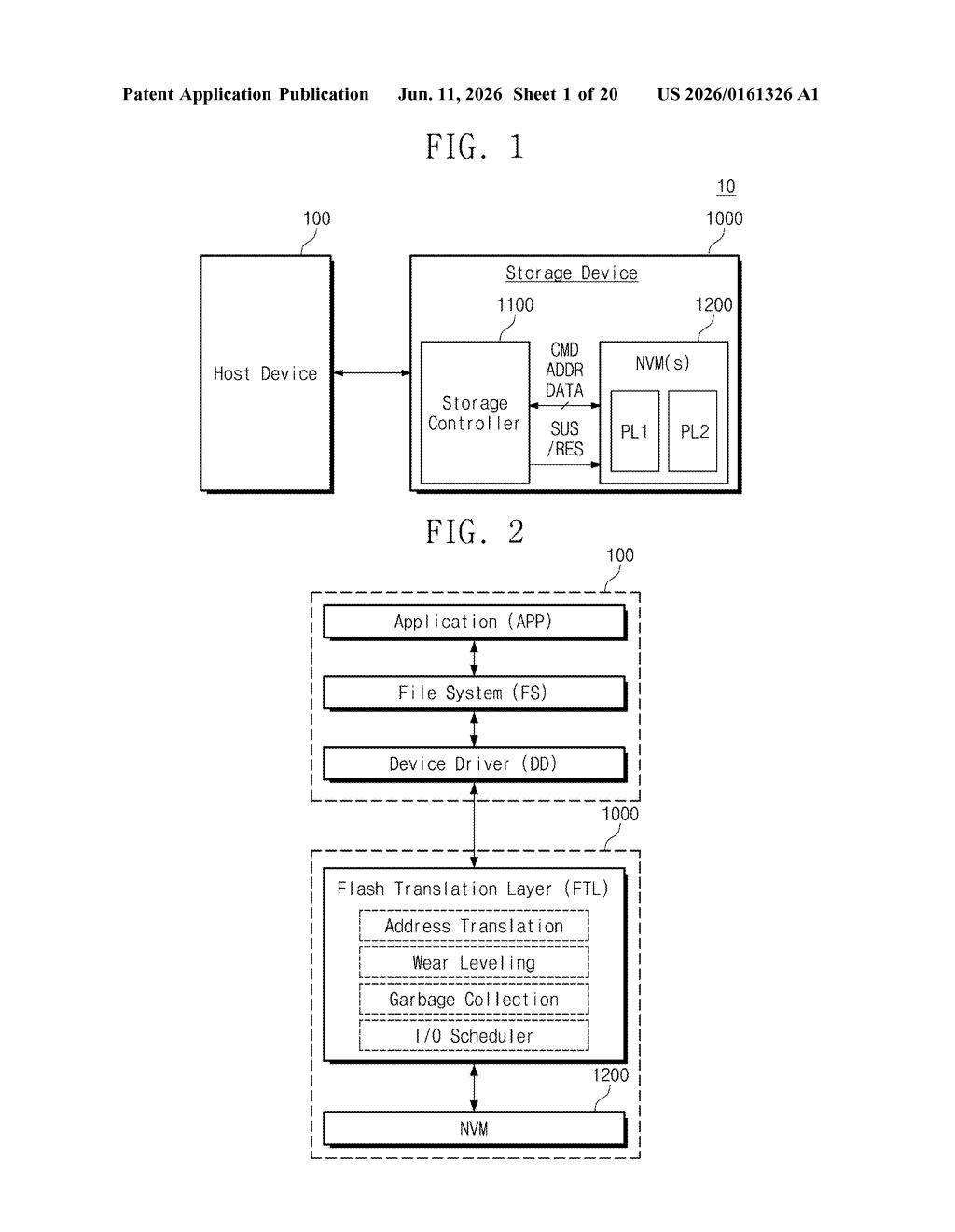 Samsung Patent: Flash Storage Pause-and-Resume Command — figure from US 2026/0161326 A1
