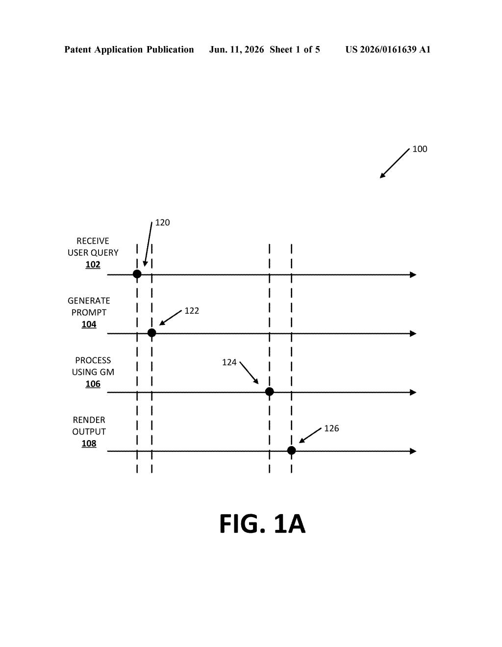 Google Patent: Faster AI Chatbot Replies via Split Prompts — figure from US 2026/0161639 A1
