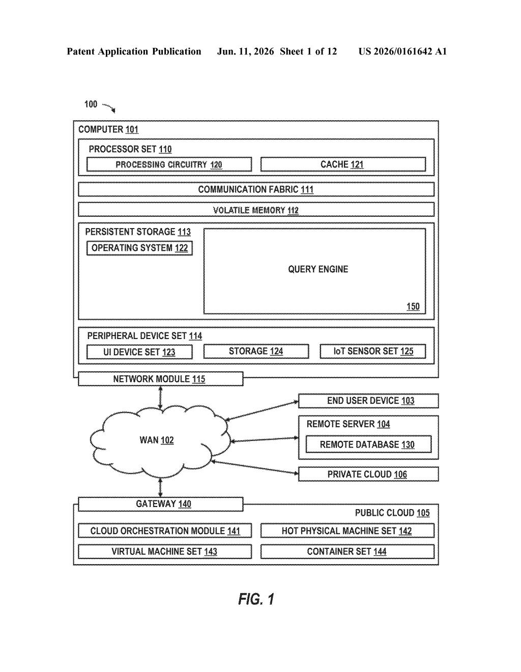 IBM Patent: AI-Powered Natural Language Search for Enterprise Graph Databases — figure from US 2026/0161642 A1