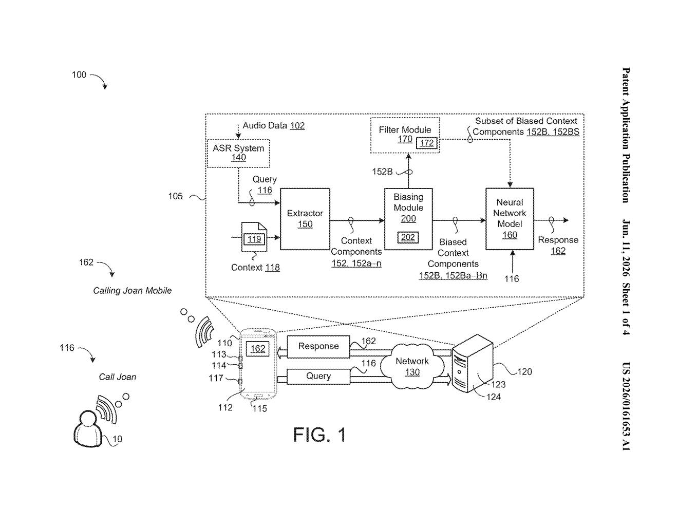 Google Patent: On-Device AI That Ranks Context by Relevance — figure from US 2026/0161653 A1