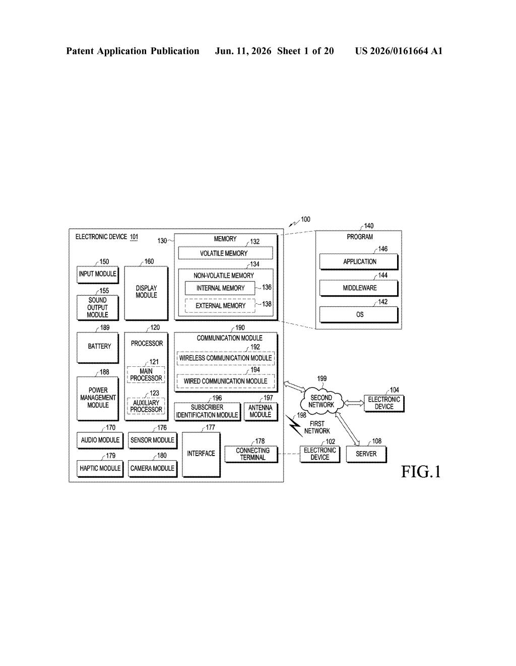 Samsung Patent: Blockchain Storage Management for Devices — figure from US 2026/0161664 A1