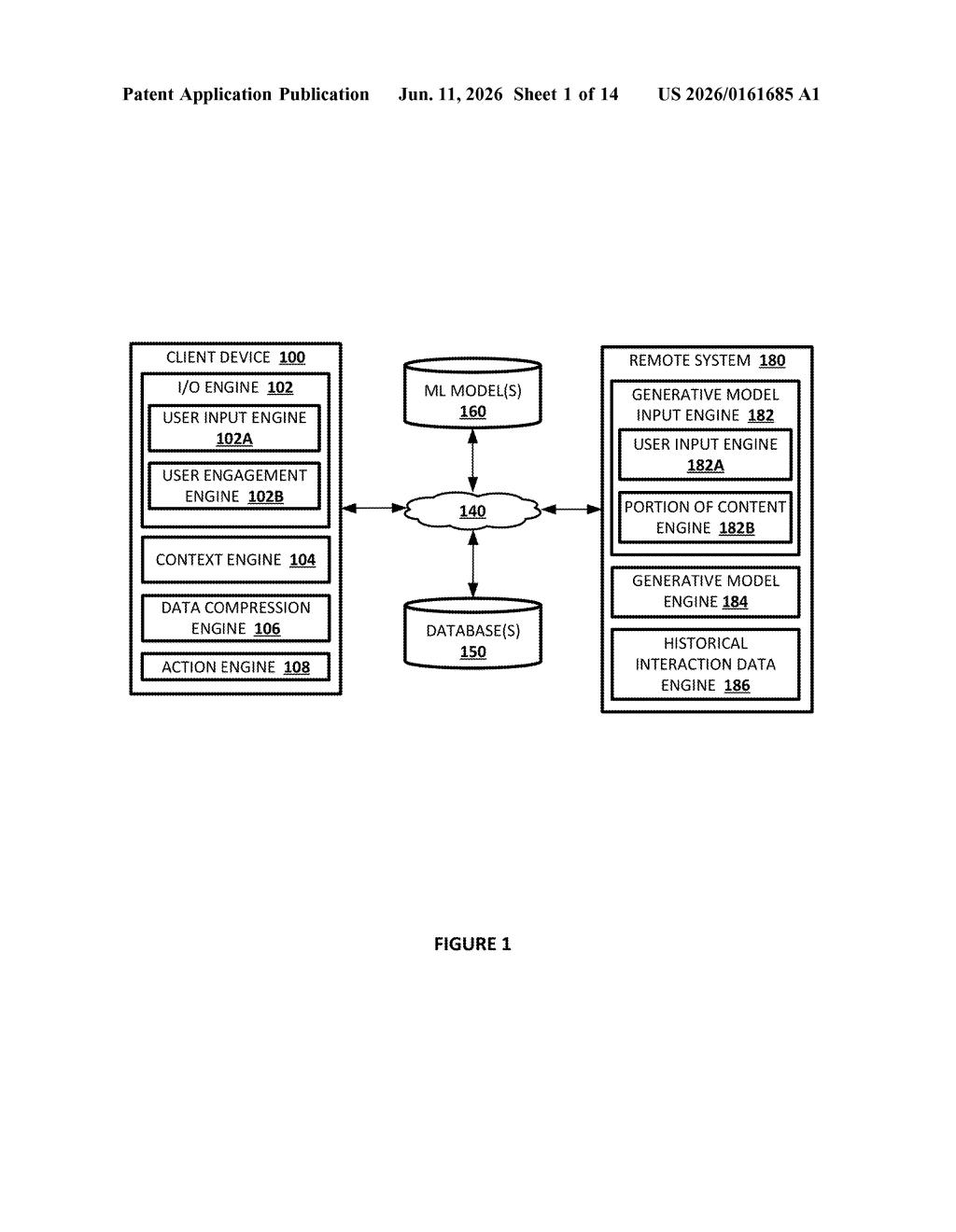 Google Patent: AI Summaries for High-Traffic Doc Sections — figure from US 2026/0161685 A1
