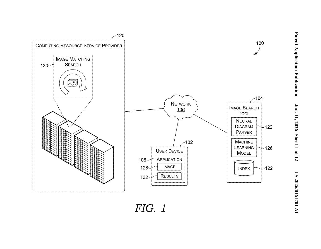 Microsoft Patent: Semantic Image Search Explained — figure from US 2026/0161701 A1