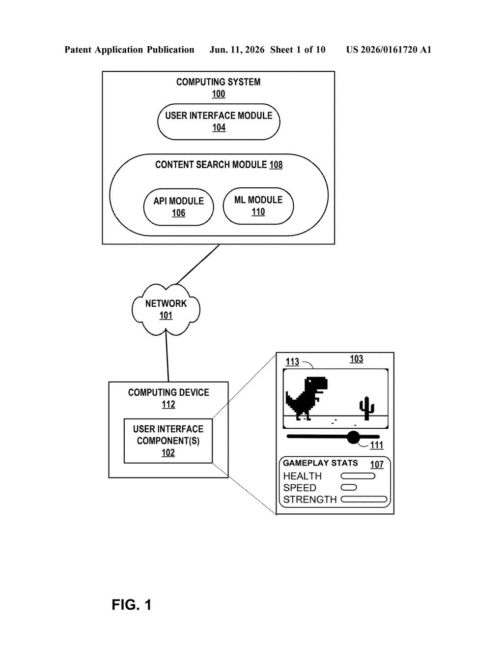 Google Patent: AI That Finds Game Tutorials or Makes Them — figure from US 2026/0161720 A1