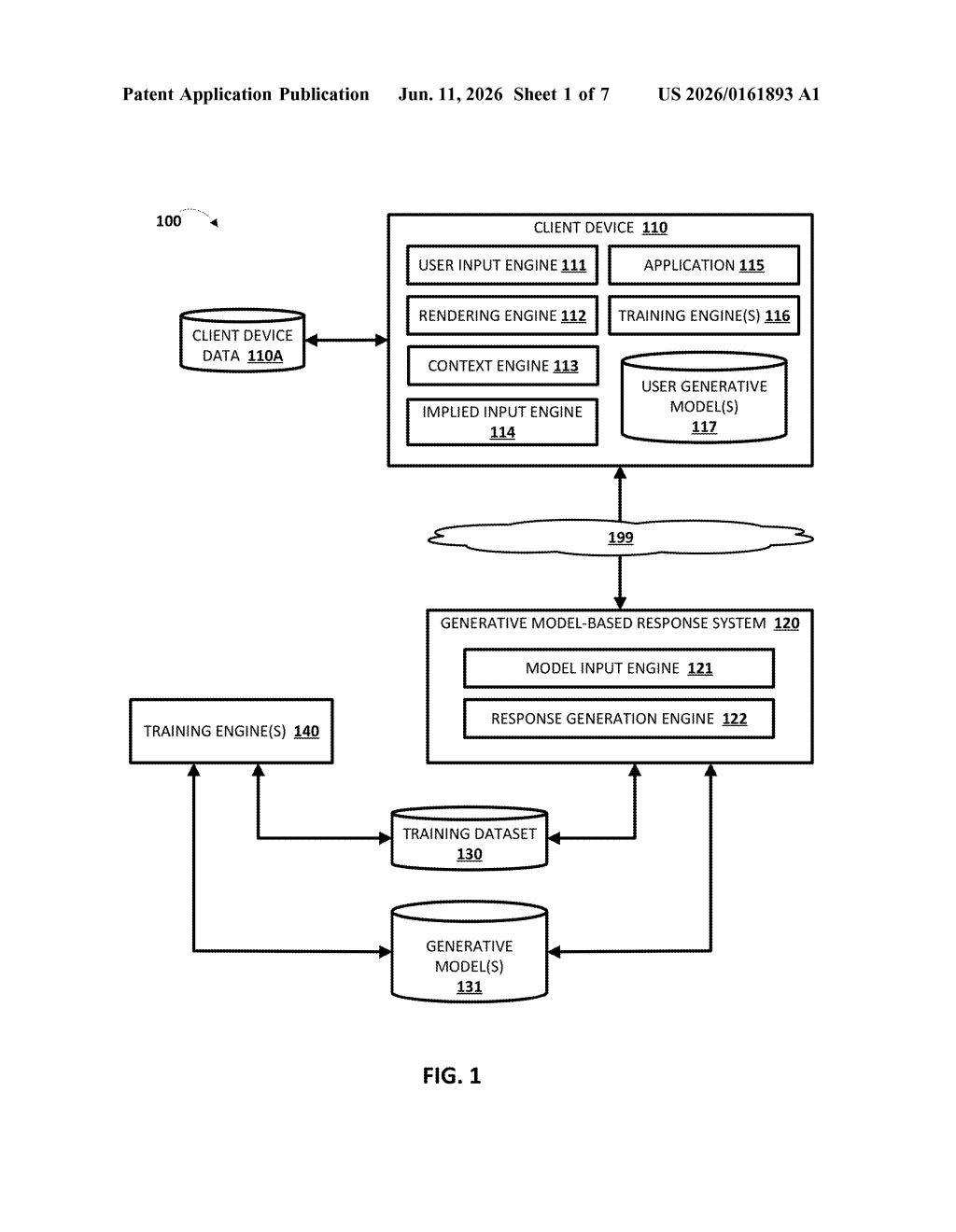 Google Patent: Two AI Models That Edit Each Other's Output — figure from US 2026/0161893 A1