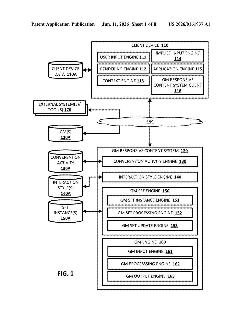 Google Patent: AI That Learns Your Personal Chat Style — figure from US 2026/0161937 A1