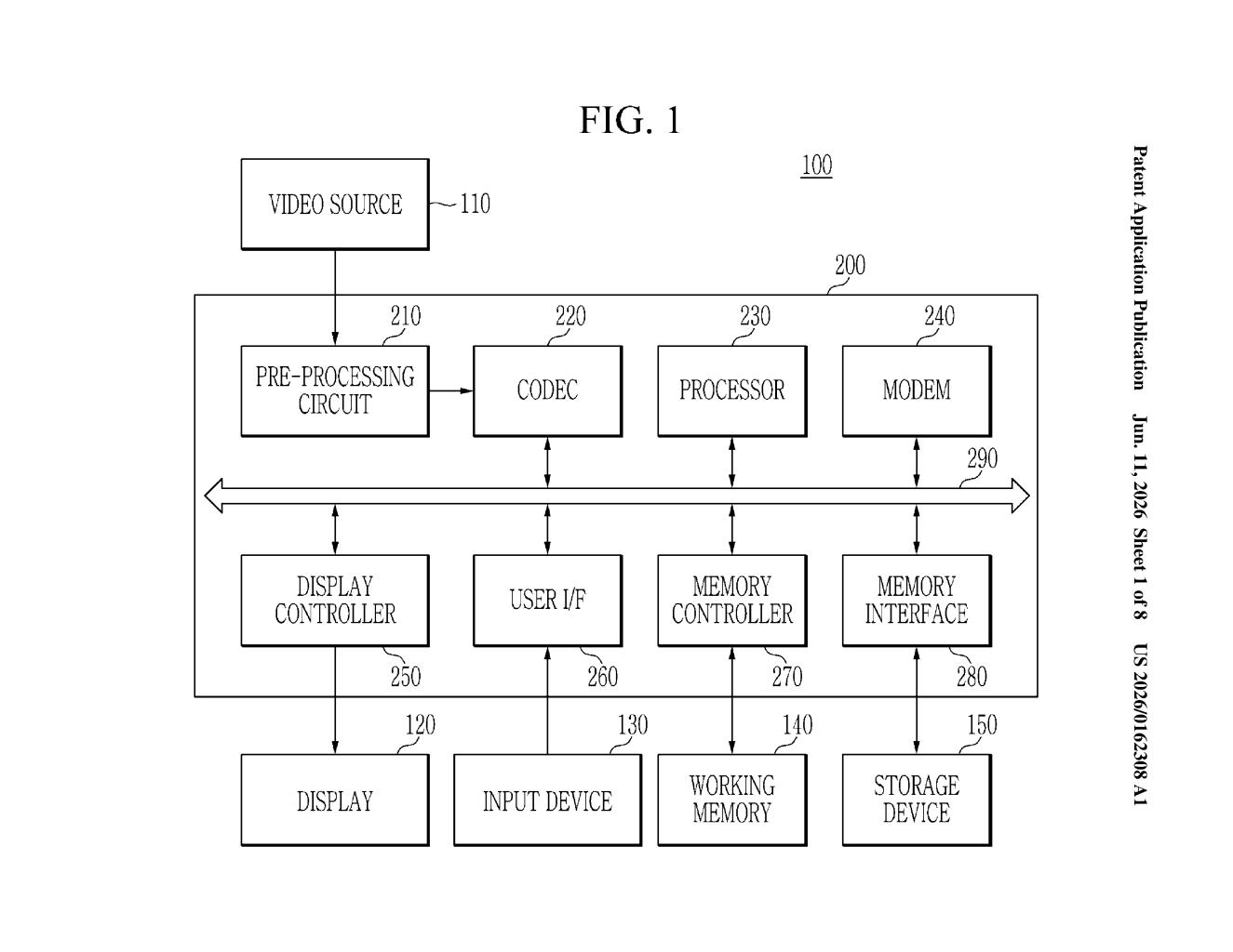 Samsung Patent: Resolution-Aware Video Compression Encoder — figure from US 2026/0162308 A1